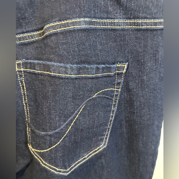 Lane Bryant Genius Fit Jeans Women Denim Jeans 24 Regular Dark Blue Denim - Picture 8 of 11